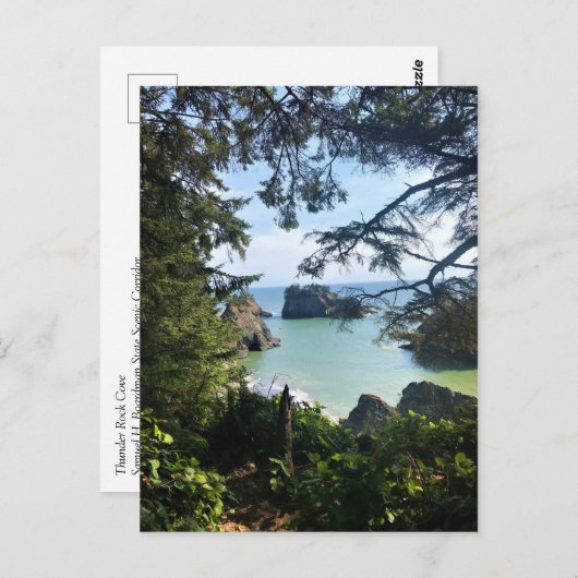 Thunder Rock Cove, Samuel H. Boardman, Oregon Briefkaart (Voorkant / Achterkant)