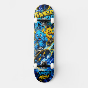 Thunder Rush Neon Bliksem Street Skate Art Skateboard