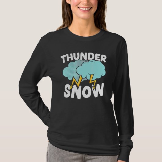 Thunder Snow Ice Cold Snowy Winter Season 1 T-shirt (Voorkant)