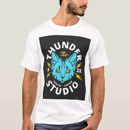 Thunder studio Tokyo Japan T-shirt (Voorkant)