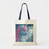 Thunder Unicorn van dichtbij Tote Bag (Voorkant)