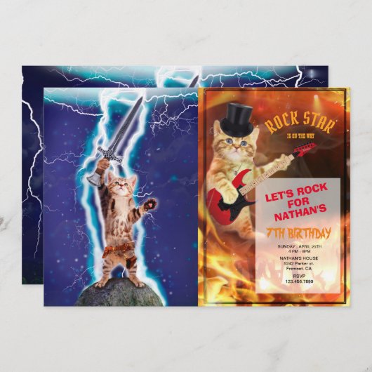 Thunder warrior cat kaart (Voorkant / Achterkant)