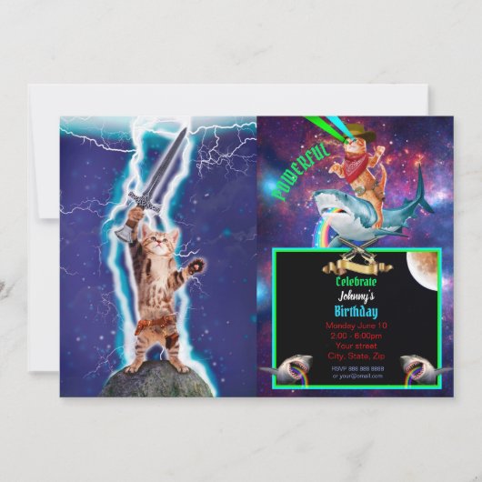 Thunder warrior cat kaart (Voorkant)