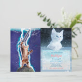 Thunder warrior cat kaart (Staand voorkant)