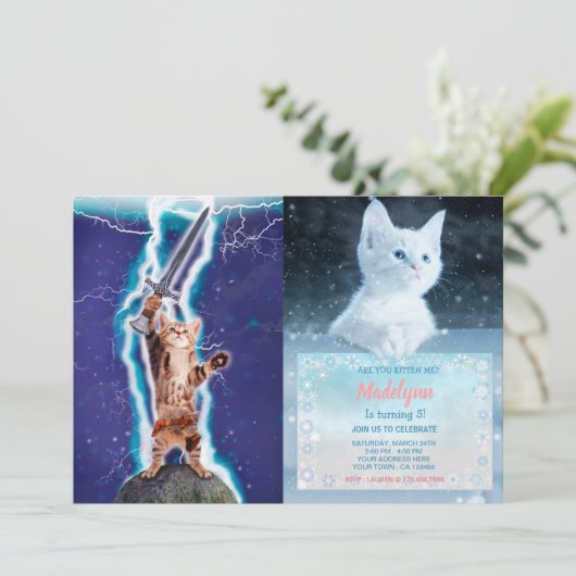 Thunder warrior cat kaart (Staand voorkant)