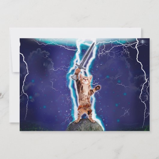 Thunder warrior cat kaart (Achterkant)