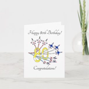 Thunderbird 80th - Birthday Card White Kaart