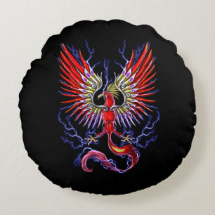 Thunderbird Cryptid Creature Rond Kussen