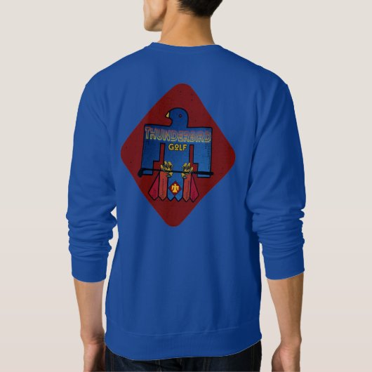 Thunderbird Golf Crewneck Sweatshirt - Classic Blu (Dos)