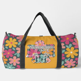 Thunderbird Golf Duffle Bag – bloemen + sinaasappe Plunjezak