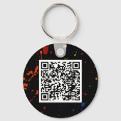 Thunderbird Golf Sleutelhanger – Splatter QR (Achterkant)
