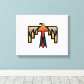 Thunderbird - Inheems Amerikaans Indiaans symbool Canvas Afdruk (Insitu (Houten vloer))
