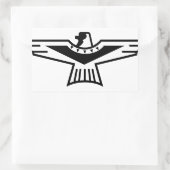 Thunderbird Outline Rechthoekige Sticker (Tas)