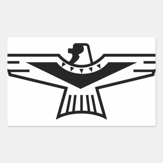 Thunderbird Outline Rechthoekige Sticker (Voorkant)