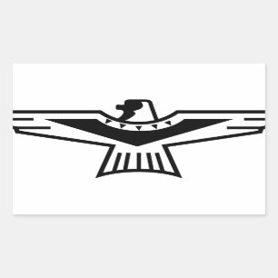 Thunderbird Outline Rechthoekige Sticker
