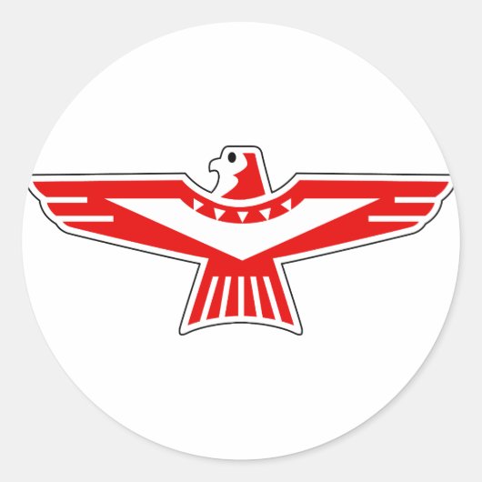 Thunderbird Ronde Sticker (Voorkant)