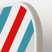 Thunderbird Stripes met naam Pickleball Paddle (Links Detail)