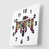 Thunderbird Wall Clock Vierkante Klok (Hoek)