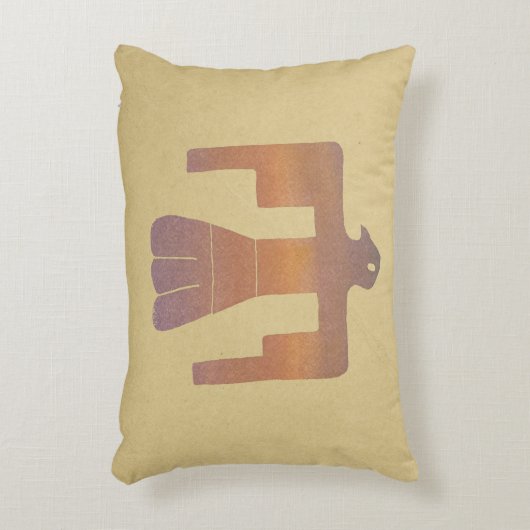 Thunderbird Waterverf Accent Kussen (Voorkant(Verticaal))