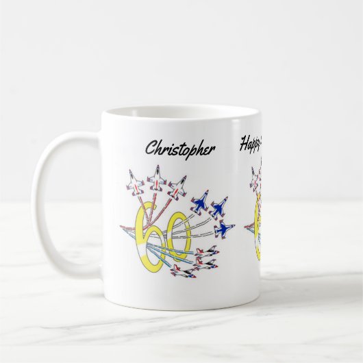Thunderbirds 60e anniversaire café Mug (Gauche)