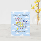 Thunderbirds 70e - Carte d'anniversaire Ciel bleu (Fleur jaune)