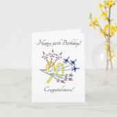Thunderbirds 90e anniversaire - Carte d'anniversai (Fleur jaune)