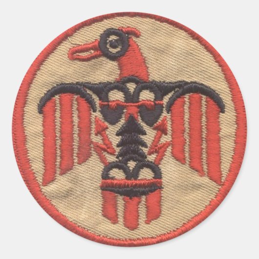 THUNDERBIRDS RONDE STICKER (Voorkant)