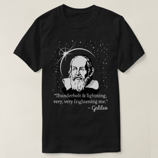 Thunderbolt en Lightning Galileo Science Design T-shirt (Design voorkant)
