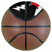 Thunderbolt lightning flash strikes personalized basketbal (Rechts)
