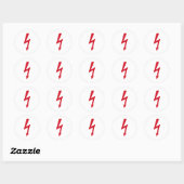 Thunderbolt Ronde Sticker (Vel)