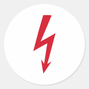 Thunderbolt Ronde Sticker