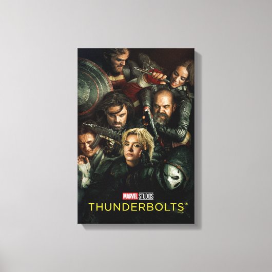 Thunderbolts* | Group Fighting Theatrical Canvas Afdruk (Voorkant)