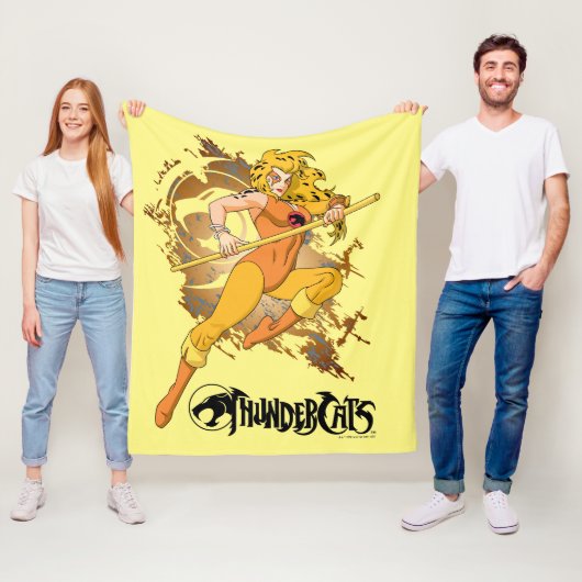 ThunderCats | Afbeelding van het Cheetara-teken Fleece Deken (In situ)