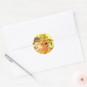 ThunderCats | Afbeelding van het Cheetara-teken Ronde Sticker (Envelop)