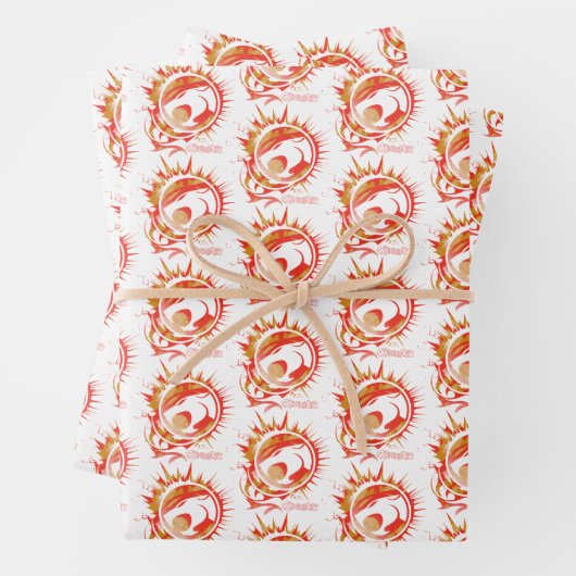 ThunderCats | Explosief grafisch Logo Inpakpapier Vel (In situ)