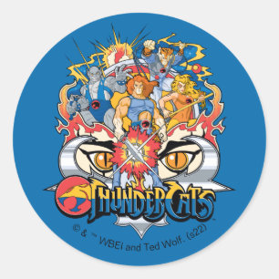 ThunderCats   Firey Group Graphic Ronde Sticker