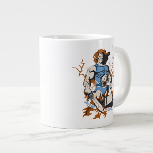 ThunderCats | Lion-O — Elektrisch grafisch Extra Grote Beker (Voorkant rechts)