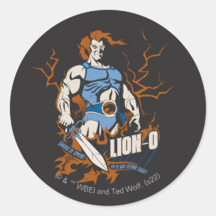 ThunderCats Lion-O — Elektrisch grafisch Ronde Sticker