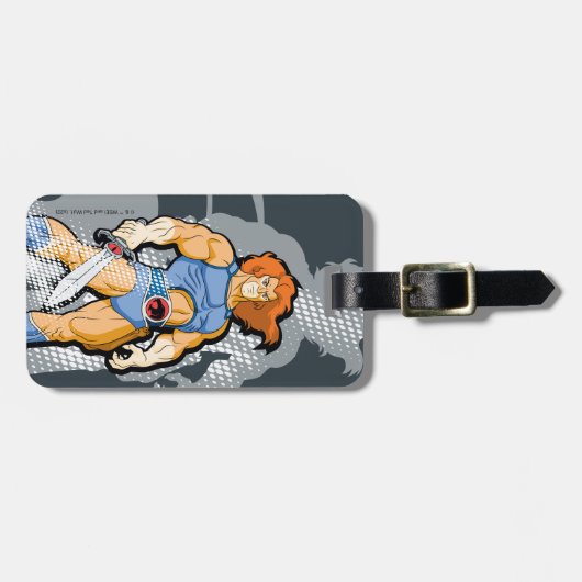 ThunderCats | Lion-O Halfttone Shadow Graphic Bagagelabel (Voorkant horizontaal)