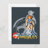 ThunderCats | Lion-O Halfttone Shadow Graphic Briefkaart (Voorkant / Achterkant)