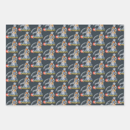 ThunderCats | Lion-O Halfttone Shadow Graphic Inpakpapier Vel (Voorkant 3)