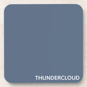 Thundercloud Blauw-grijze kleurennaam Bier Onderzetter