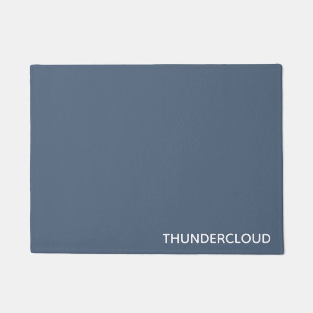 Thundercloud Blauw-grijze kleurennaam Deurmat (Voorkant)