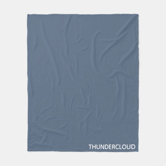 Thundercloud Blauw-grijze kleurennaam Fleece Deken (Voorkant)