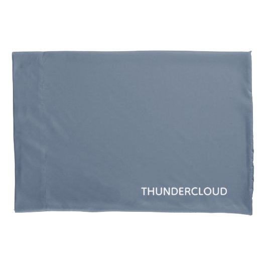 Thundercloud Blauw-grijze kleurennaam Kussensloop (Voorkant)
