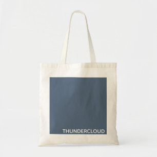 Thundercloud Blauw-grijze kleurennaam Tote Bag