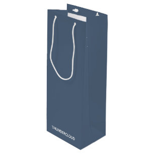 Thundercloud Blauw-grijze kleurennaam Wijn Cadeautas