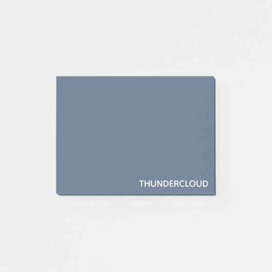 Thundercloud Blue-grey Colour Name Post-it® Notes (Voorkant)