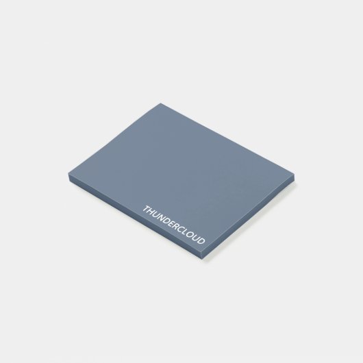 Thundercloud Blue-grey Colour Name Post-it® Notes (Schuin)