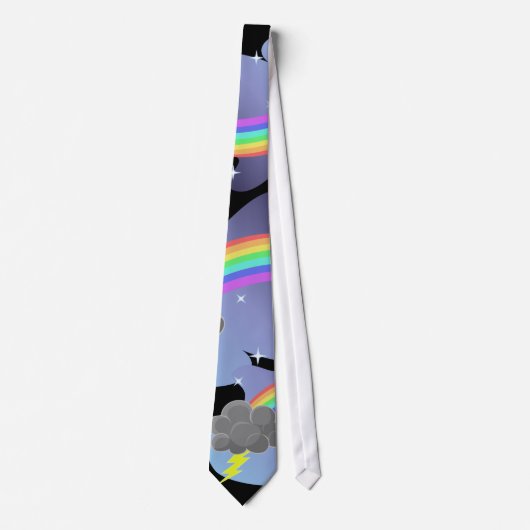 Thundercloud Rainbow Stropdas (Voorkant)